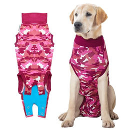 Produktbild von Suitical Recovery Suit® Dog pink camouflage Größe 2XL