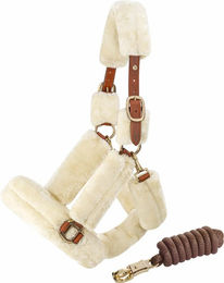 Sunride Fellhalfter mit Strick Dover aus Echtleder verstellbar – Bild 1 von 4
