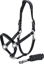 Produktbild von Sunride Lederhalfter Dallas aus Echtleder mit Strick