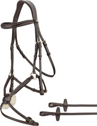 Sunride mexikanische Trense Acapulco aus Echtleder mit Fell und Zügel – Bild 1 von 7