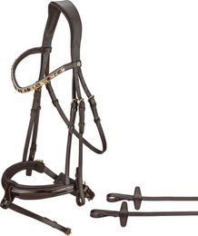 Sunride schwedische Trense Aspen mit Zügel – Bild 1 von 7