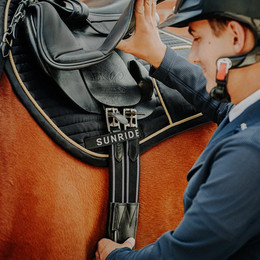 Produktbild von Sunride Stollengurt Hickstead aus Echtleder für Pferde