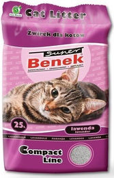 Produktbild von Super Benek Compact Lavendel Katzenstreu - 25 l