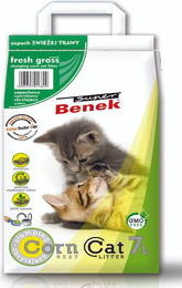 Produktbild von Super Benek Corn Cat Katzenstreu mit Grasduft - 3 x 7 l