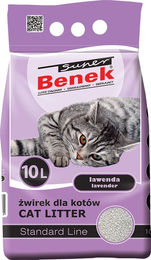 Produktbild von Super Benek Lavendel Bentonit-Katzenstreu - 2 x 10 l