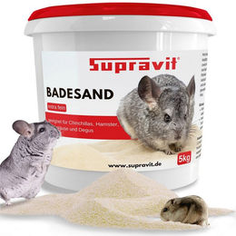 Supravit Badesand Chinchilla Badesand 5kg - Fellpflege & Mineraliensand ph-neutral – Bild 1 von 3
