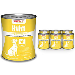 Produktbild von Supravit Hundenassfutter mit Huhn - 6 x 820 g