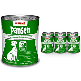 Produktbild von Supravit Hundenassfutter Rinderpansen - 6 x 820 g