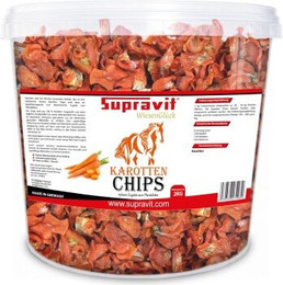 Produktbild von Supravit Karottenchips für Pferde - 2kg Eimer Pferdeleckerlis