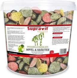 Produktbild von Supravit Pferde Leckerlies Apfel & Kräuter 2kg Eimer