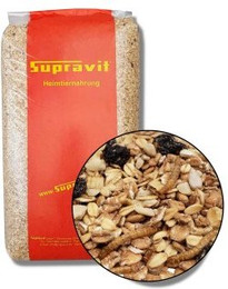 Produktbild von Supravit Spatzenfutter und Sperlingsfutter Vogelfutter mit Mehlwürmern | Energie und Proteinreiches Wildvogelfutter Ganzjahresfutter