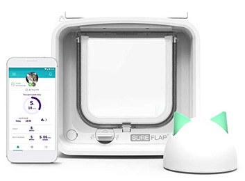 Produktbild von Sure Petcare SureFlap Mikrochip-Katzenklappe Connect mit Hub