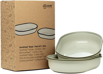 Produktbild von SureFeed Ersatznäpfe 2er Set, 400 ml, grau - 2 x 400 ml