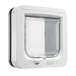 Produktbild von SureFlap Mikrochip Katzenklappe Grau/Weiß - 1 Stk.