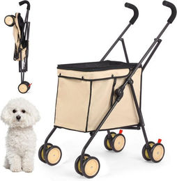 Produktbild von SURFOU Hundebuggy Faltbar Wasserdicht Leicht Tragbar 360° Räder - 36 l