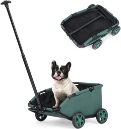 Produktbild von SURFOU Hundebuggy Faltbarer Mini-Hundewagen mit Zuggriff und Stauraum