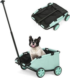 Produktbild von SURFOU Hundebuggy Faltbarer Mini-Hundewagen mit Zuggriff und Stauraum
