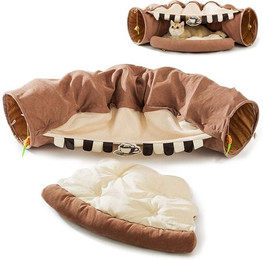 Produktbild von SURFOU Katzentunnel mit Schlafplatz und Rascheltunnel