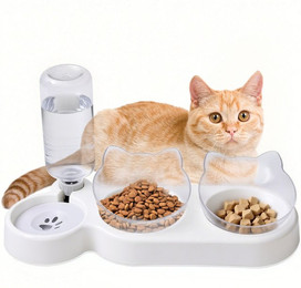 Produktbild von SURFOU Napf-Set 3-in-1 Katze Futternapf und