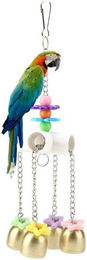 Produktbild von SURFOU Vogelspielplatz mit Kletterring und Glocken für Papageien