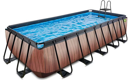 Produktbild von Swimmingpool mit Kinderfilterpumpe Exit Toys Wood 540 x 250 x 122 cm