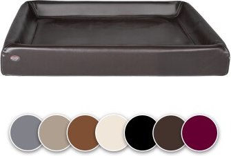 SABRO Hundebett KUDDE aus Kunstleder braun Größe L – Bild 1 von 3