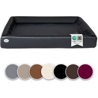 Produktbild von SABRO Hundebett KUDDE aus Kunstleder Schwarz 1 m x 1,2 m