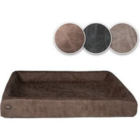 Produktbild von SABRO Kudde Hundebett aus Wildleder in Braun 80 cm