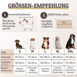 Produktbild von SABRO KUDDE Hundebett aus Wildleder in Braun XL