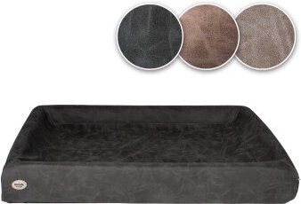 SABRO KUDDE Hundebett Wildleder dunkelgrau 80 cm – Bild 1 von 3