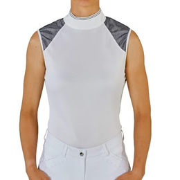 Salea Turnier-Shirt Damen ärmellos Weiß Navy Größe XL – Bild 1 von 1