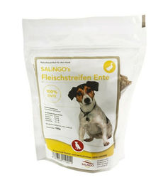 SALiNGO Hundesnack Fleischstreifen Ente Monoprotein Hypoallergen 100g – Bild 1 von 3