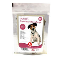 Produktbild von SALiNGO Hundesnack Fleischstreifen Ziege Monoprotein getreidefrei 100g