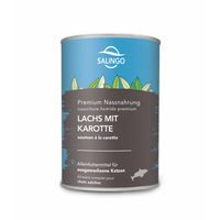 Produktbild von SALiNGO Katzen Nassfutter Lachs mit Huhn für Adult, getreidefrei und ohne Farb- oder Aromastoffe