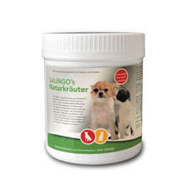 SALiNGO Naturkräuter für Hunde und Katzen zur Unterstützung der Magen-Darm-Funktion ohne tierisches Protein 375g – Bild 1 von 2