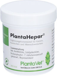 Produktbild von Saluvet PlantaHepar Tabletten zur Unterstützung von Leber und Pankreas für Hunde, Katzen, Kaninchen und Meerschweinchen 100 Stück