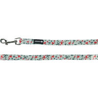 Produktbild von Samar Hundeleine Nylon mit Flamingo-Motiv hellgrün 120 cm - 120 cm