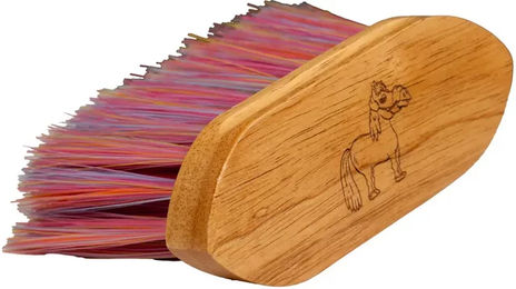 Produktbild von Sammy Grooming Deluxe Pferdebürste für den Körper aus Holz in Rosa Bunt