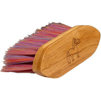 Produktbild von Sammy Grooming Deluxe Pferdebürste für den Körper aus Holz in Rosa Bunt
