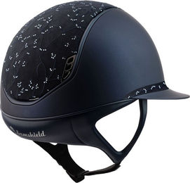 Samshield 2.0 Miss Shield Shadowmatt Crystal Leaf Reithelm für Damen in Schwarz oder Blau Größe S – Bild 1 von 2