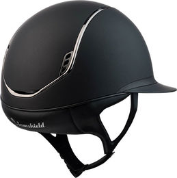 Samshield 2.0 Miss Shield Shadowmatt Reithelm für Damen mit 5 Crystals und Liner in Schwarz – Bild 1 von 2