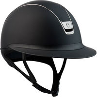 Produktbild von Samshield 2.0 Miss Shield Shadowmatt Reithelm mit 5 Crystals und Liner Schwarz Größe 58 M