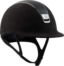 Samshield 2.0 Premium Alcantara Top Leather Reithelm mit Liner Schwarz Größe 58 L – Bild 1 von 1