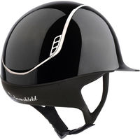 Produktbild von Samshield 2.0 Shadowglossy Reithelm mit Liner Schwarz Größe M