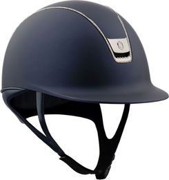 Samshield 2.0 Shadowmatt 300 Reithelm mit Swarovski Kristallen Blau Größe L 57-61 – Bild 1 von 1