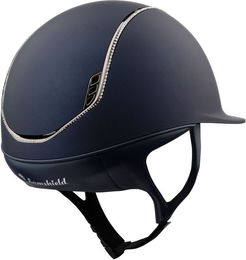 Produktbild von Samshield 2.0 Shadowmatt 300 Reithelm mit Swarovski Kristallen in Blau Größe M