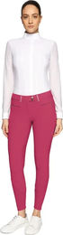 Produktbild von Samshield Adele Turnierhose Damen mit Mid Grip in Rot Größe 38