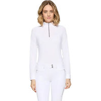 Produktbild von Samshield Adeline Boreal Turnierpolo für Damen mit langen Ärmeln Weiß XS