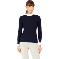 Produktbild von Samshield Aloise Reitshirt Damen Long Sleeve Marine mit Swarovski-Kristallen XL
