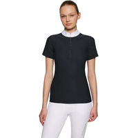 Produktbild von Samshield Aloise Turnierpolo Damen Reitshirt Sommer Schwarz 2XS